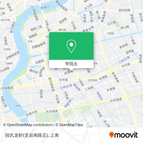 段氏龙虾(灵岩南路店)地图