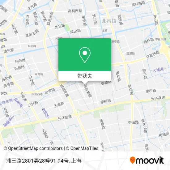 浦三路2801弄28幢91-94号地图