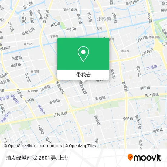浦发绿城南院-2801弄地图