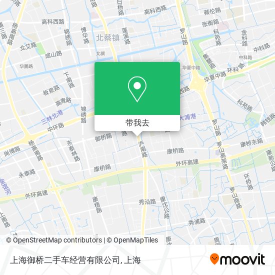 上海御桥二手车经营有限公司地图