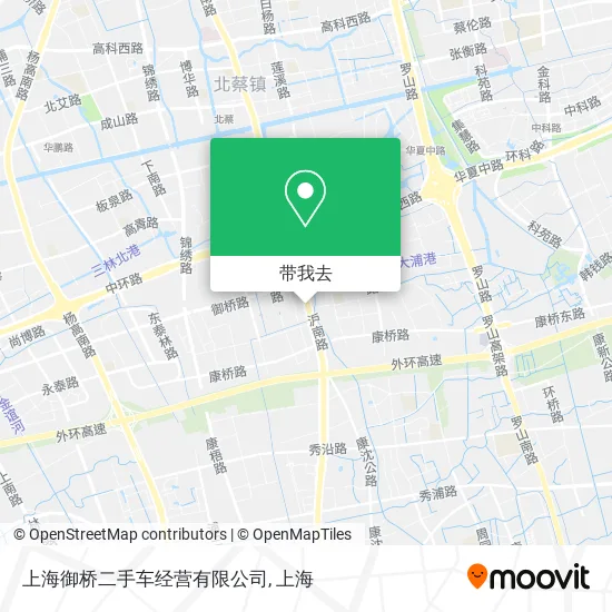 上海御桥二手车经营有限公司地图