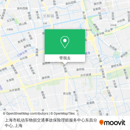 上海市机动车物损交通事故保险理赔服务中心东昌分中心地图