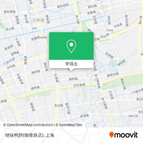 绝味鸭脖(御青路店)地图