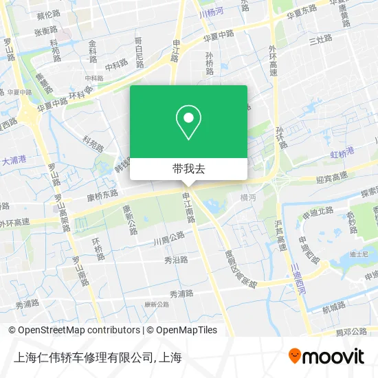 上海仁伟轿车修理有限公司地图