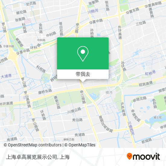 上海卓高展览展示公司地图