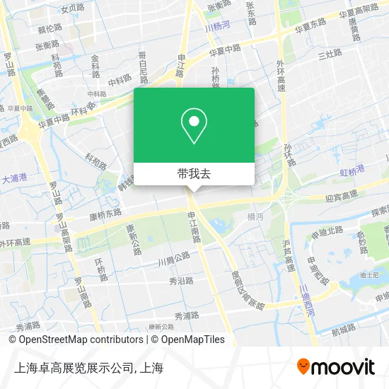 上海卓高展览展示公司地图