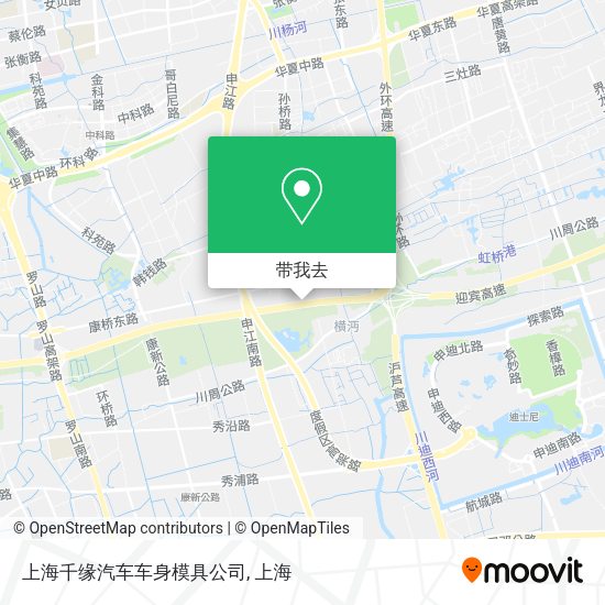 上海千缘汽车车身模具公司地图
