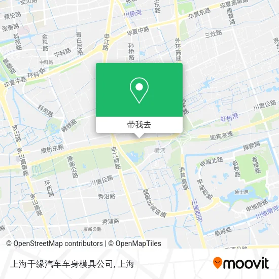 上海千缘汽车车身模具公司地图