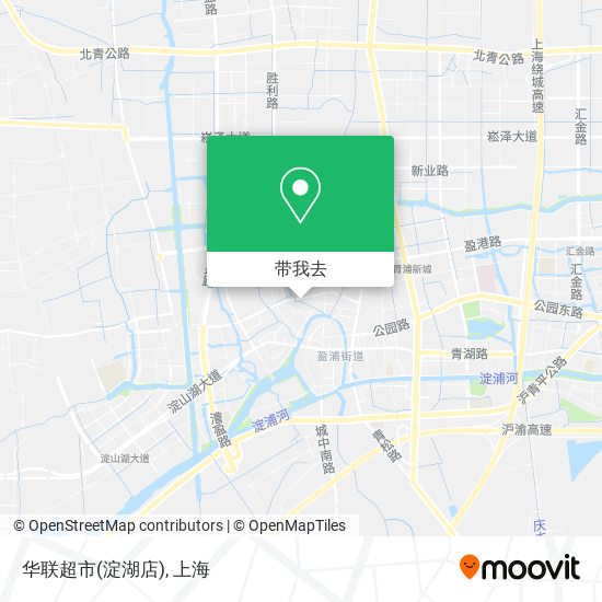 华联超市(淀湖店)地图