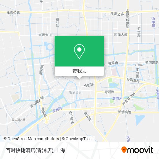 百时快捷酒店(青浦店)地图