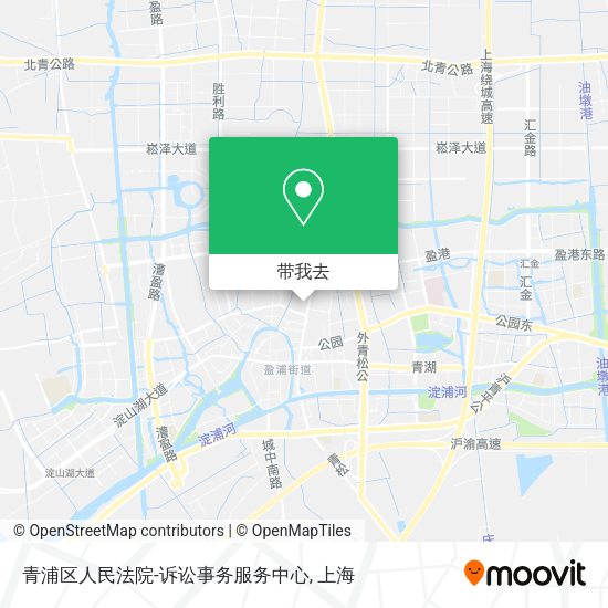 青浦区人民法院-诉讼事务服务中心地图