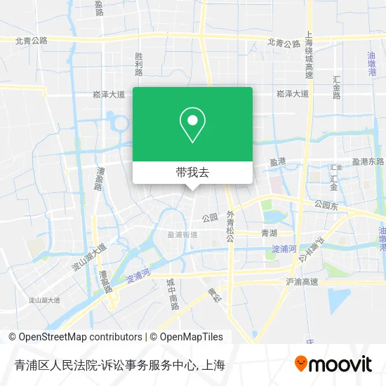 青浦区人民法院-诉讼事务服务中心地图