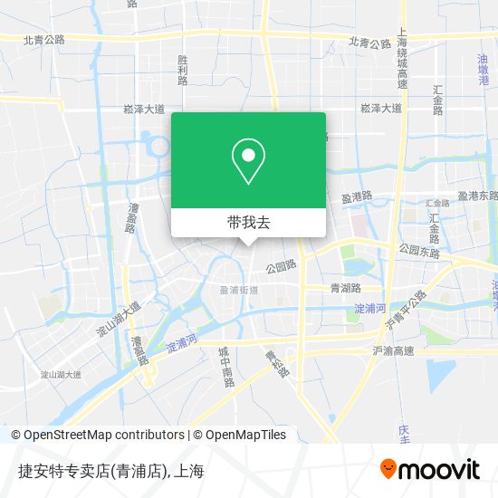 捷安特专卖店(青浦店)地图