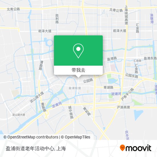 盈浦街道老年活动中心地图