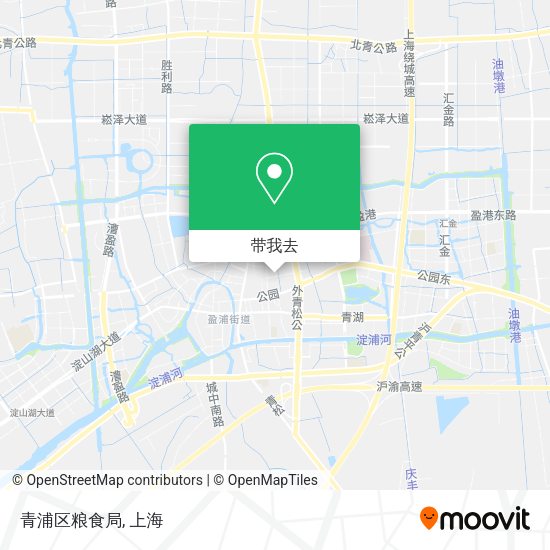 青浦区粮食局地图