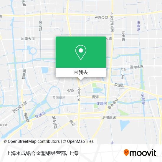 上海永成铝合金塑钢经营部地图