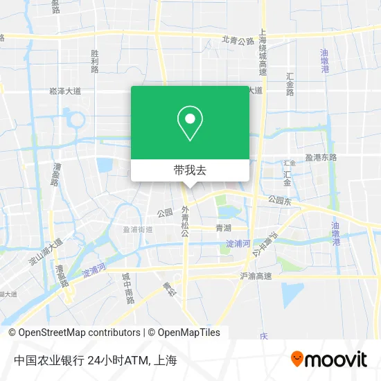 中国农业银行  24小时ATM地图
