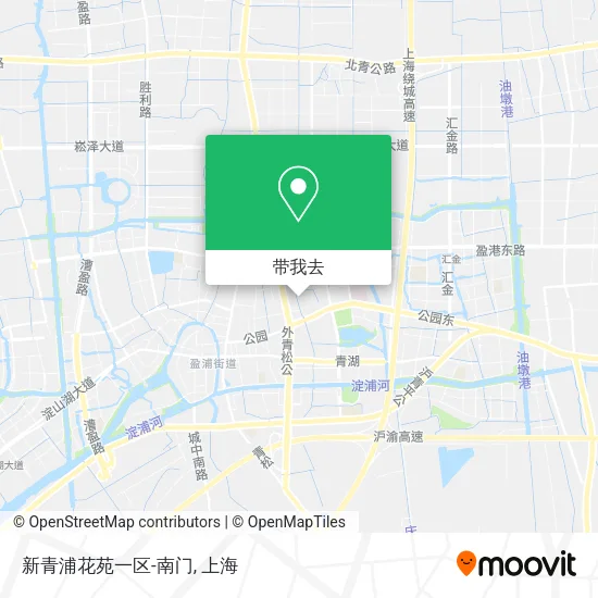 新青浦花苑一区-南门地图