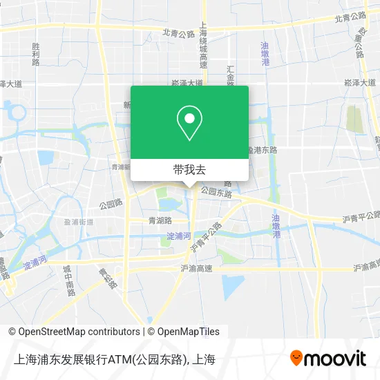 上海浦东发展银行ATM(公园东路)地图