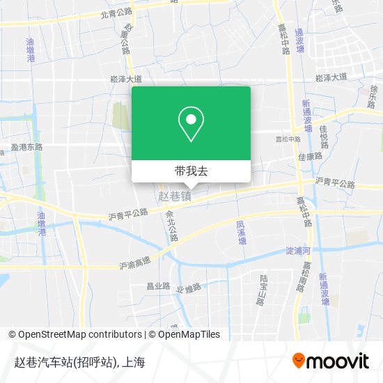 赵巷汽车站(招呼站)地图