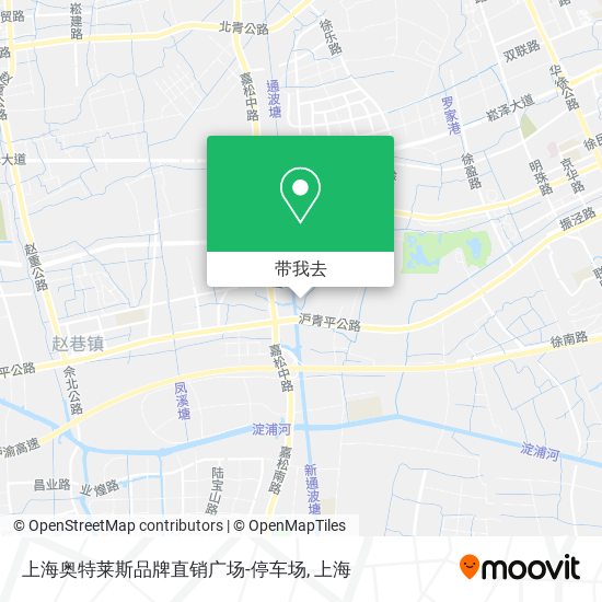 上海奥特莱斯品牌直销广场-停车场地图