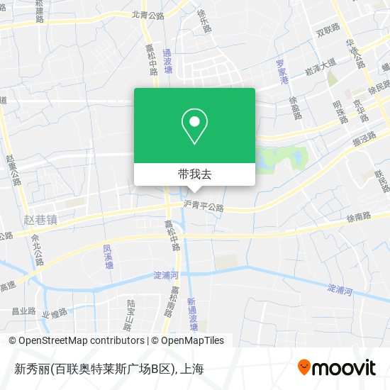 新秀丽(百联奥特莱斯广场B区)地图