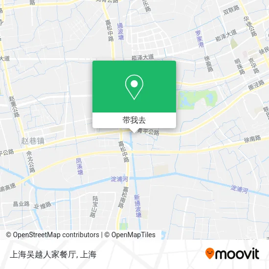 上海吴越人家餐厅地图