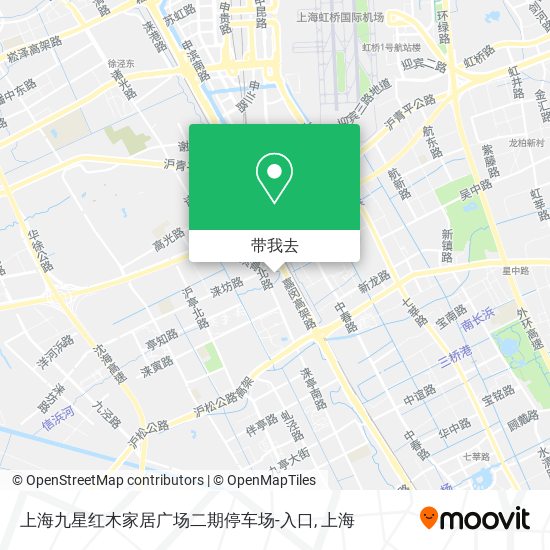 上海九星红木家居广场二期停车场-入口地图