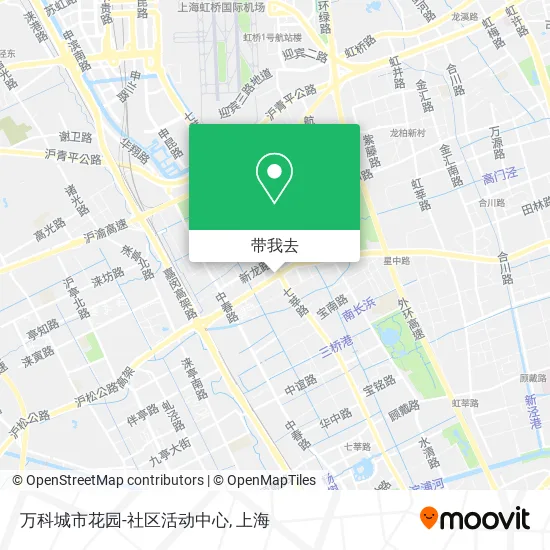 万科城市花园-社区活动中心地图