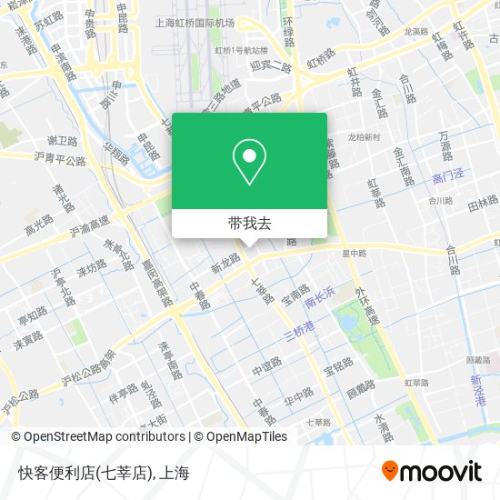 快客便利店(七莘店)地图