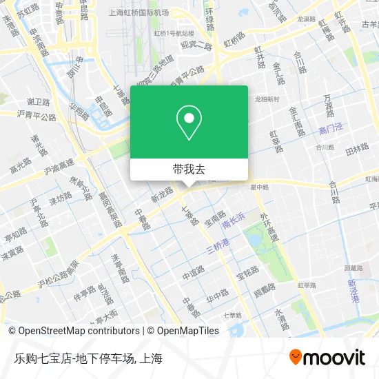 乐购七宝店-地下停车场地图