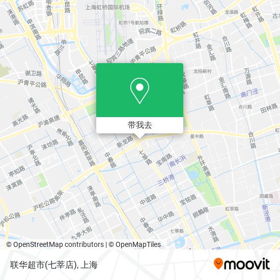 联华超市(七莘店)地图