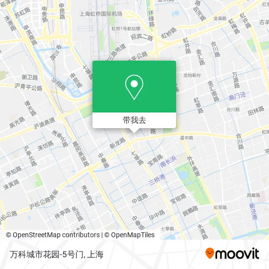 万科城市花园-5号门地图