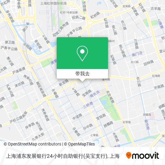 上海浦东发展银行24小时自助银行(吴宝支行)地图