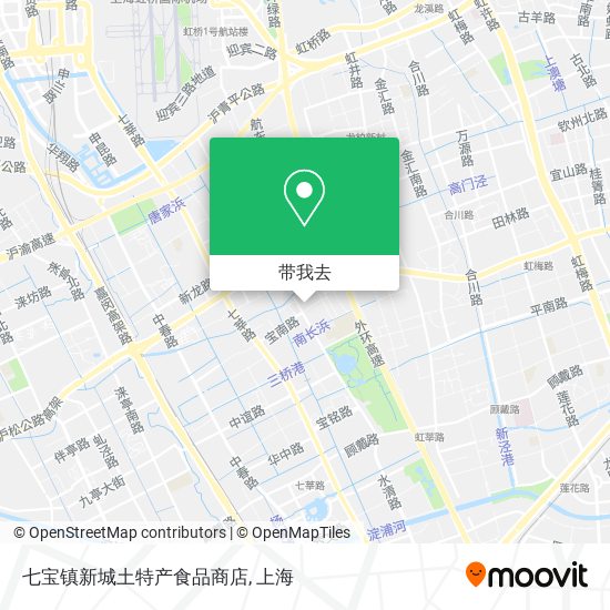 七宝镇新城土特产食品商店地图