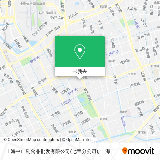 上海中山副食品批发有限公司(七宝分公司)地图