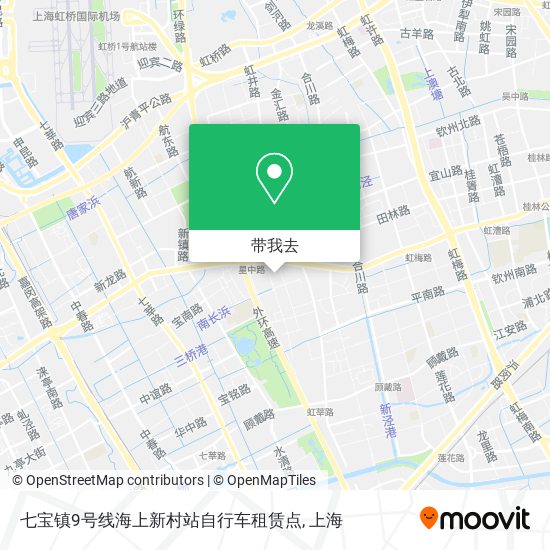 七宝镇9号线海上新村站自行车租赁点地图