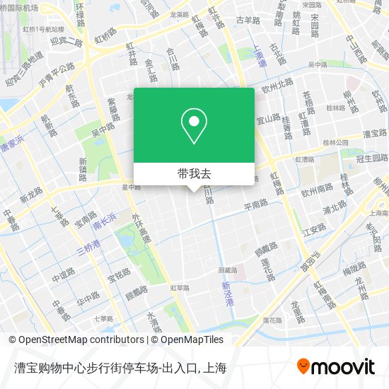 漕宝购物中心步行街停车场-出入口地图