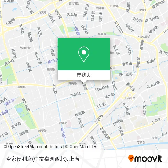 全家便利店(中友嘉园西北)地图