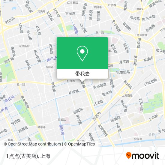 1点点(古美店)地图