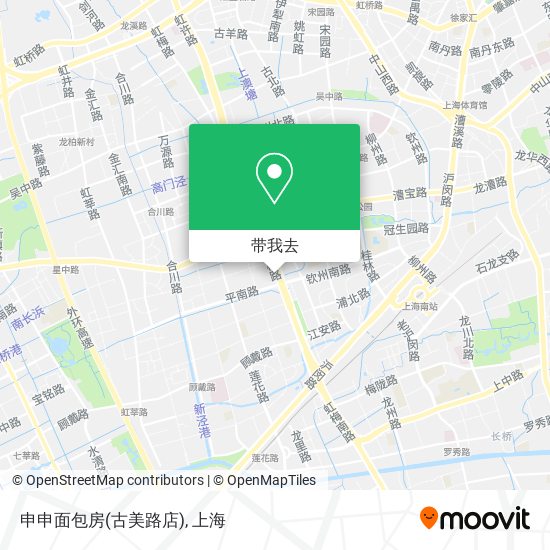 申申面包房(古美路店)地图