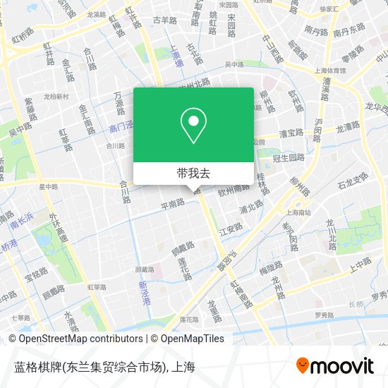 蓝格棋牌(东兰集贸综合市场)地图