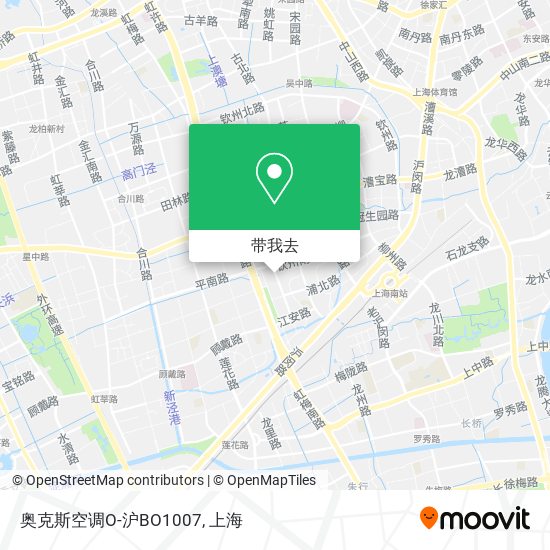 奥克斯空调O-沪BO1007地图