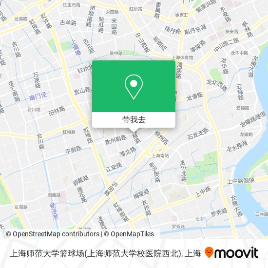 上海师范大学篮球场(上海师范大学校医院西北)地图