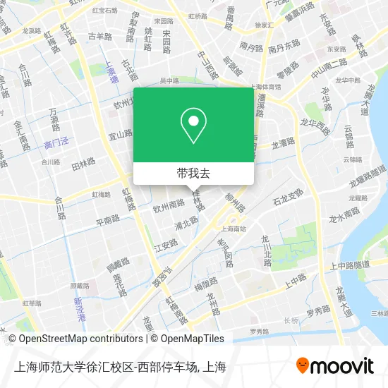 上海师范大学徐汇校区-西部停车场地图