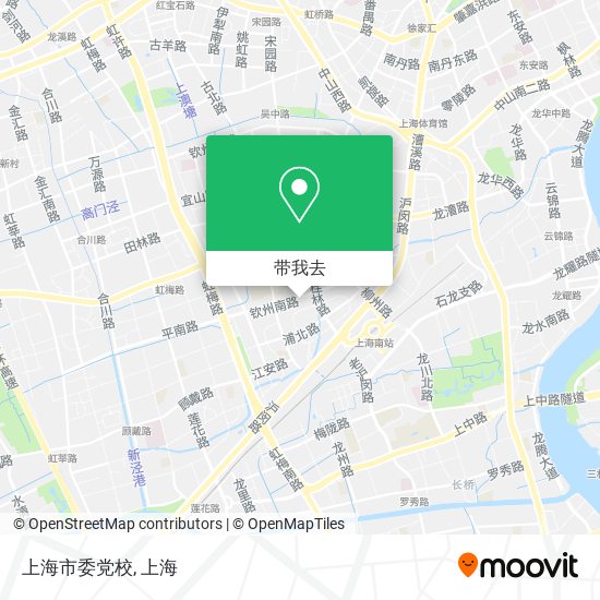 上海市委党校地图
