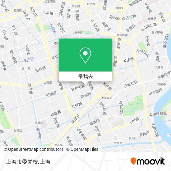 上海市委党校地图
