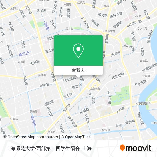 上海师范大学-西部第十四学生宿舍地图