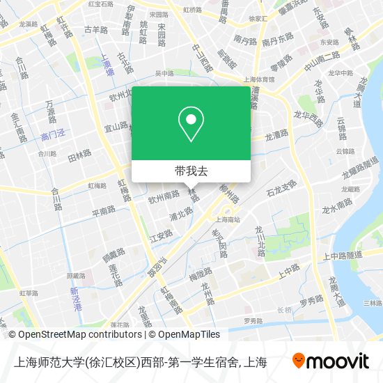 上海师范大学(徐汇校区)西部-第一学生宿舍地图