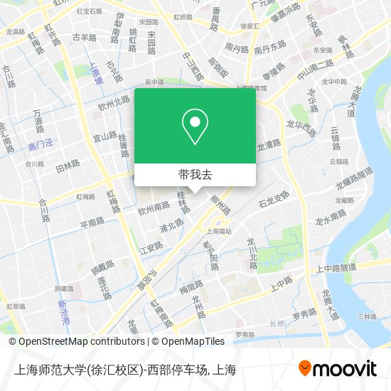 上海师范大学(徐汇校区)-西部停车场地图